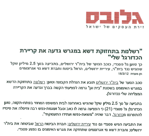 תחזוקה רשלנית של מגרש דשא