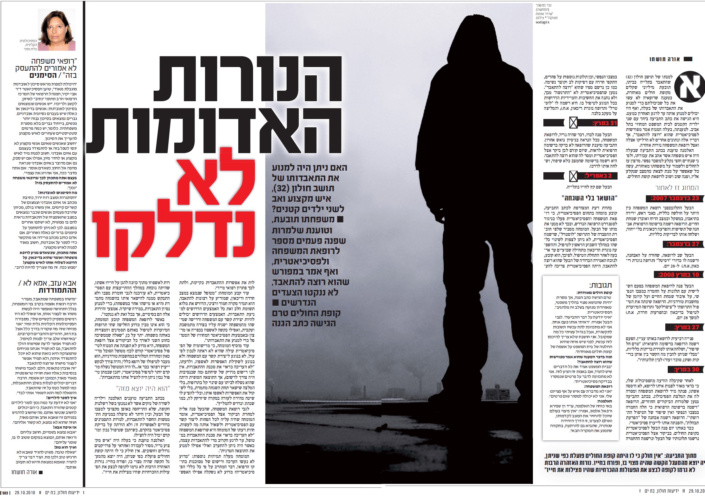 ביקש להתאבד, אך בקופה התעלמו